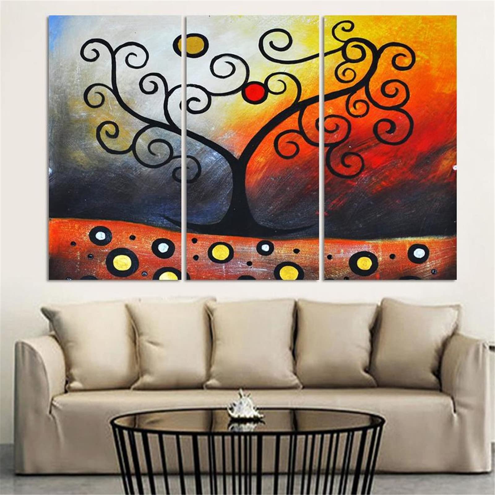 Yoonqun Diamond Painting Set – 3 Bilder, 30x40 Cm, Mit Quadratischen Steinen, DIY Diamantmalerei