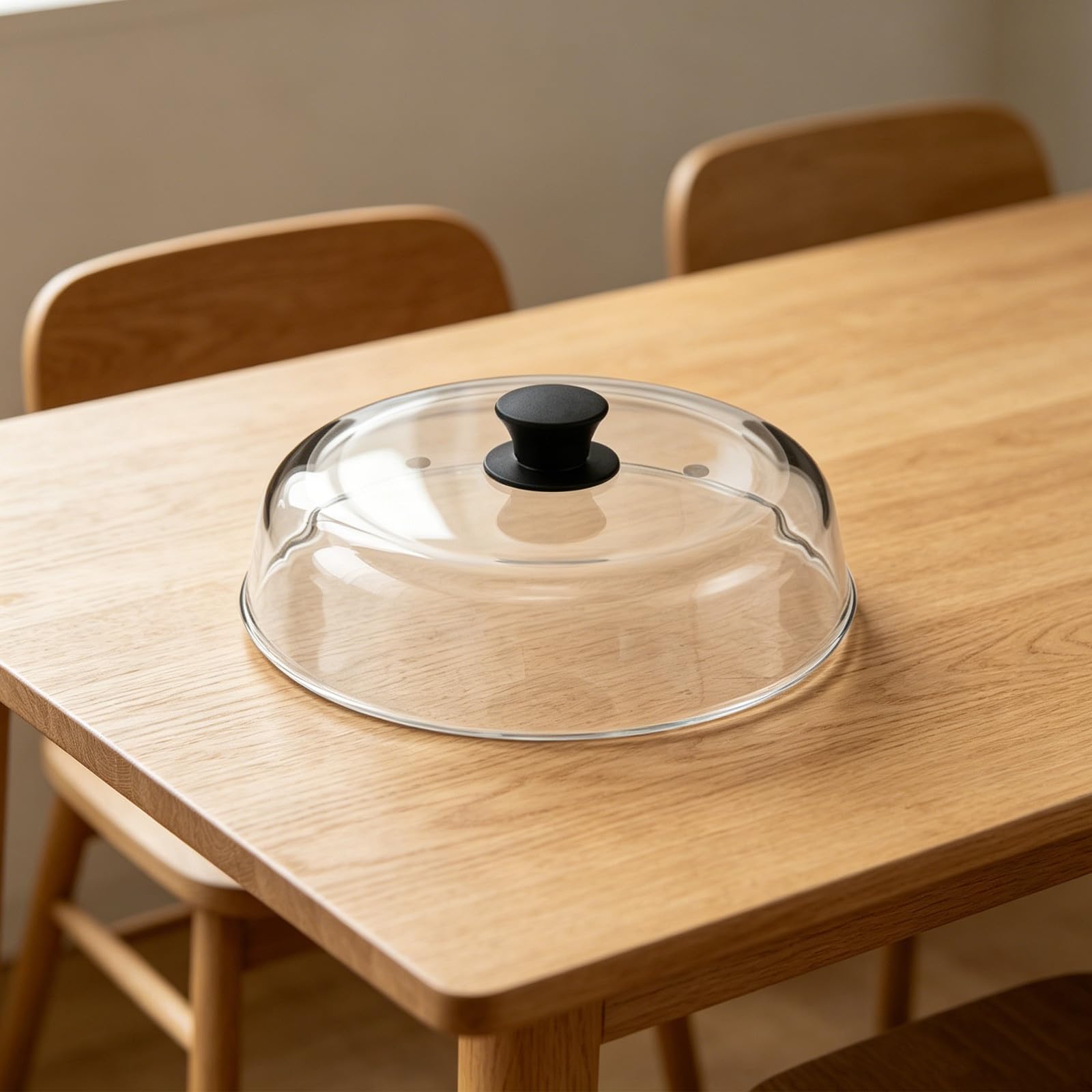 Tapa de Cristal para Microondas de 26cm con Ventilación
