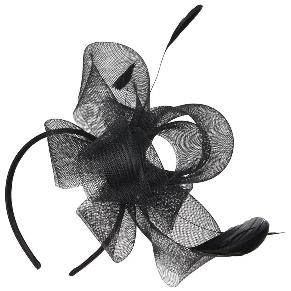 FRCOLOR 4sets Fascinator Hat Elegante con Piume e Rete per Party Accessorio per Stile Retro per Cerimonie Cocktail e Tea Party Adatto per Occasioni Speciali e Regali per Amiche