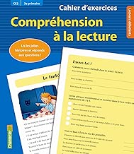 Download Cahier d'exercices Compréhension à la lecture (CE2 3e primaire) (bleu) PDF