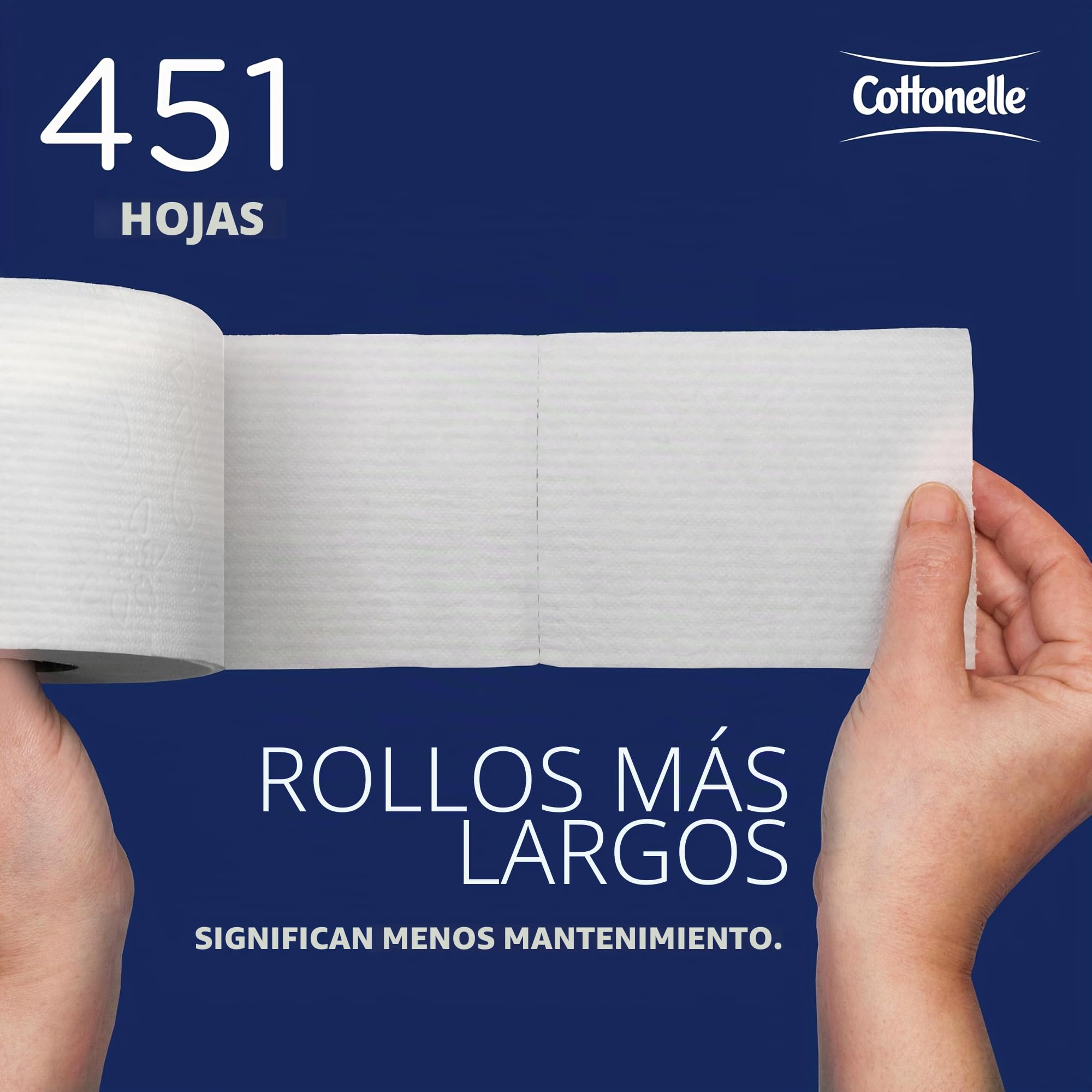 Kimberly-Clark 17713 Kleenex Cottone - Rollo de papel higiénico para baño, blanco, 27060