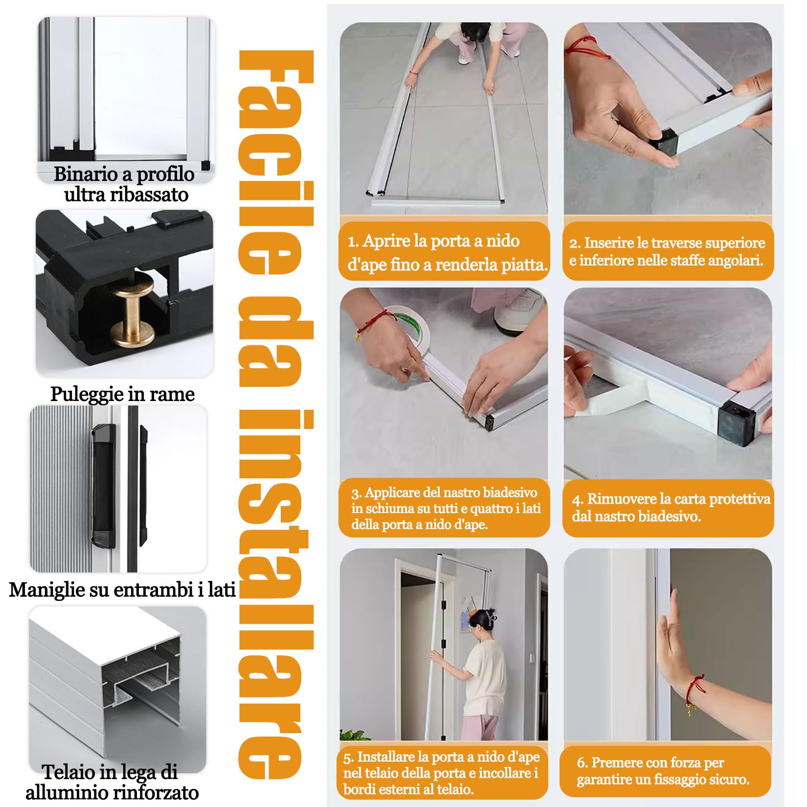 Porta a fisarmonica Porta a soffietto for interni,Disegno A Nido D'ape,per Armadi/Corridoi/Camere da Letto/Balconi/Cucine/Bagni Bianco 70×210cm