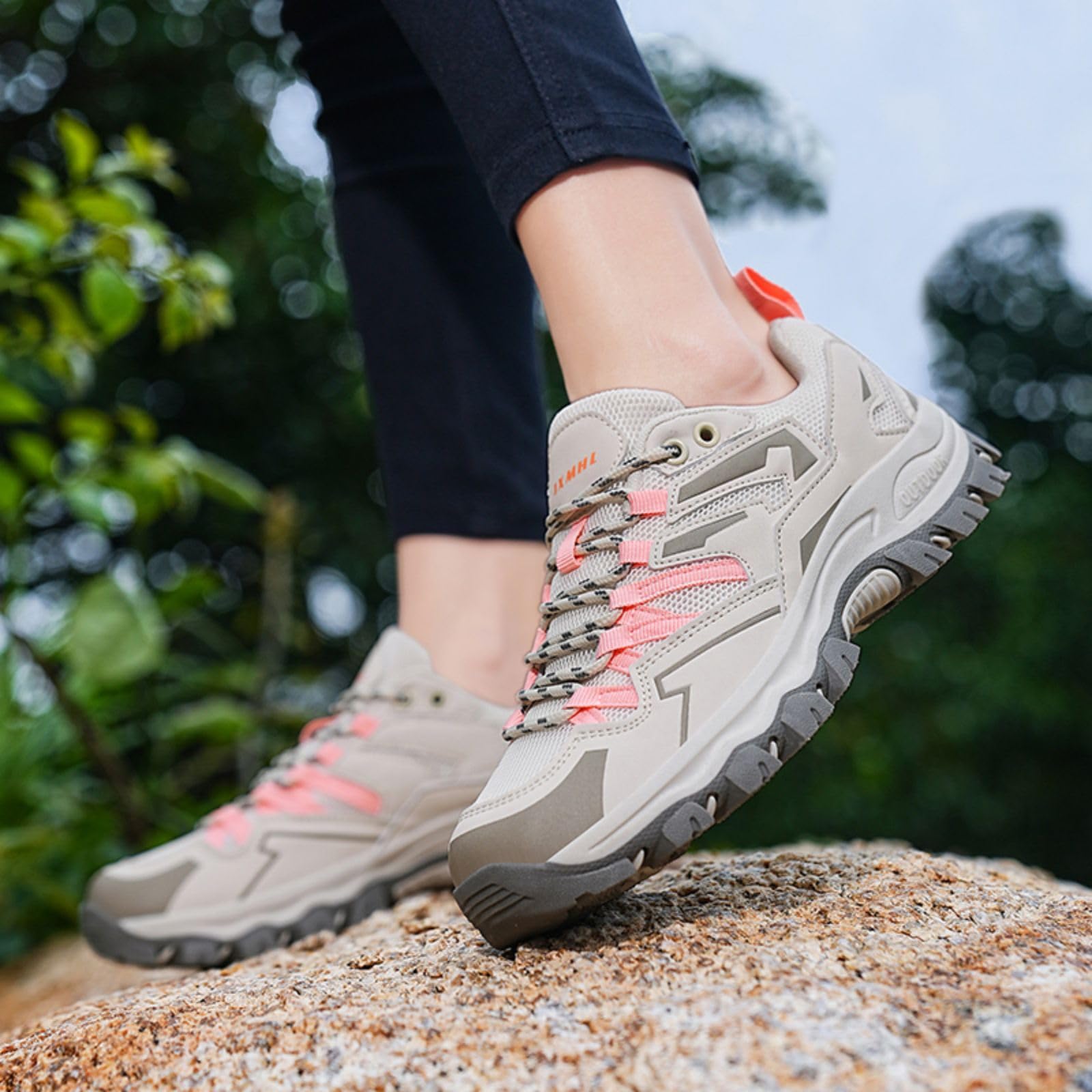 Unisex Low Hiking Shoes Walking Boots Hiking Shoes Waterproof Outdoors Sporty Non-Slip Comfortable Lightweight Mountain Boots Trekking Shoes