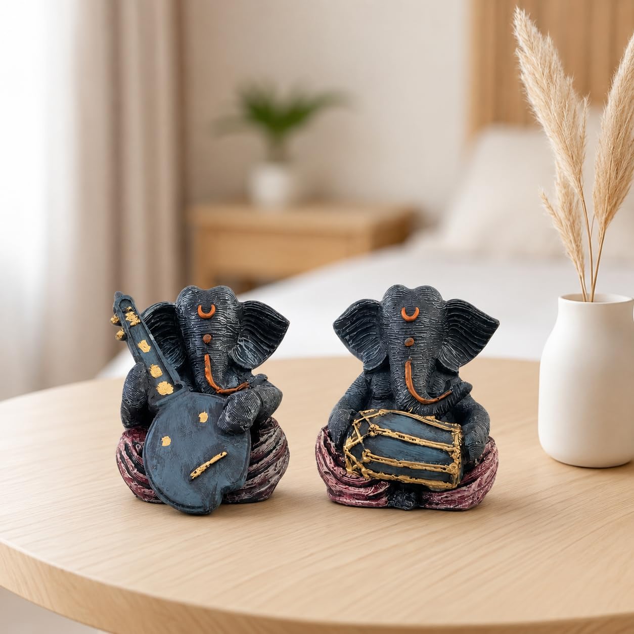 Xtore Ganesha Resin Statues - Prosperity & Home Decor -6 Xtore Ganesha Resin Statues - Prosperity & Home Decor -6