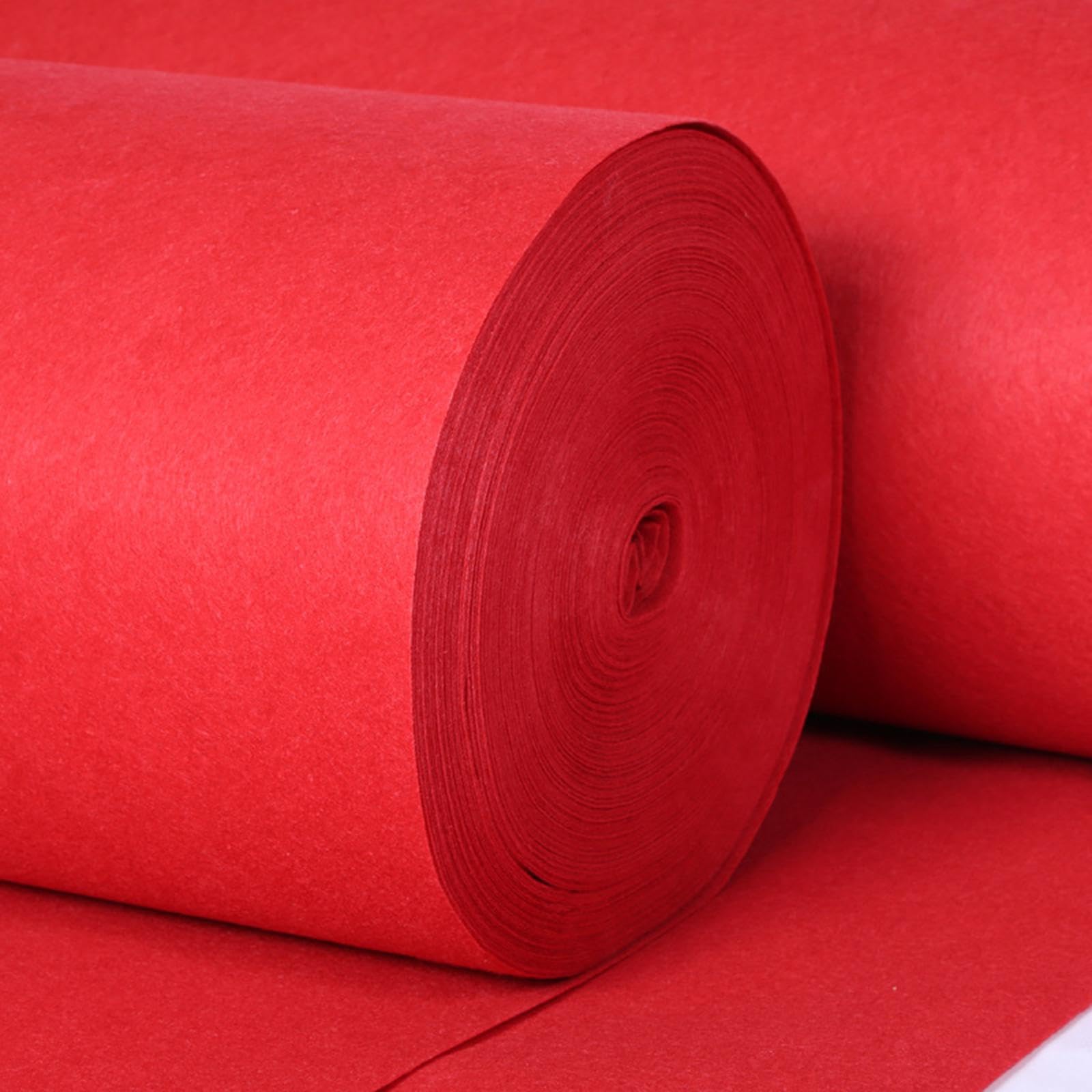 Baoblaze Roter Teppich, 1,2 Meter breit, rutschfest, tragbar, stabil, Hochzeitsteppich, roter Gangläufer für Party, Babyparty, Geburtstag, Outdoor-Dekoration, 1.2mx10m