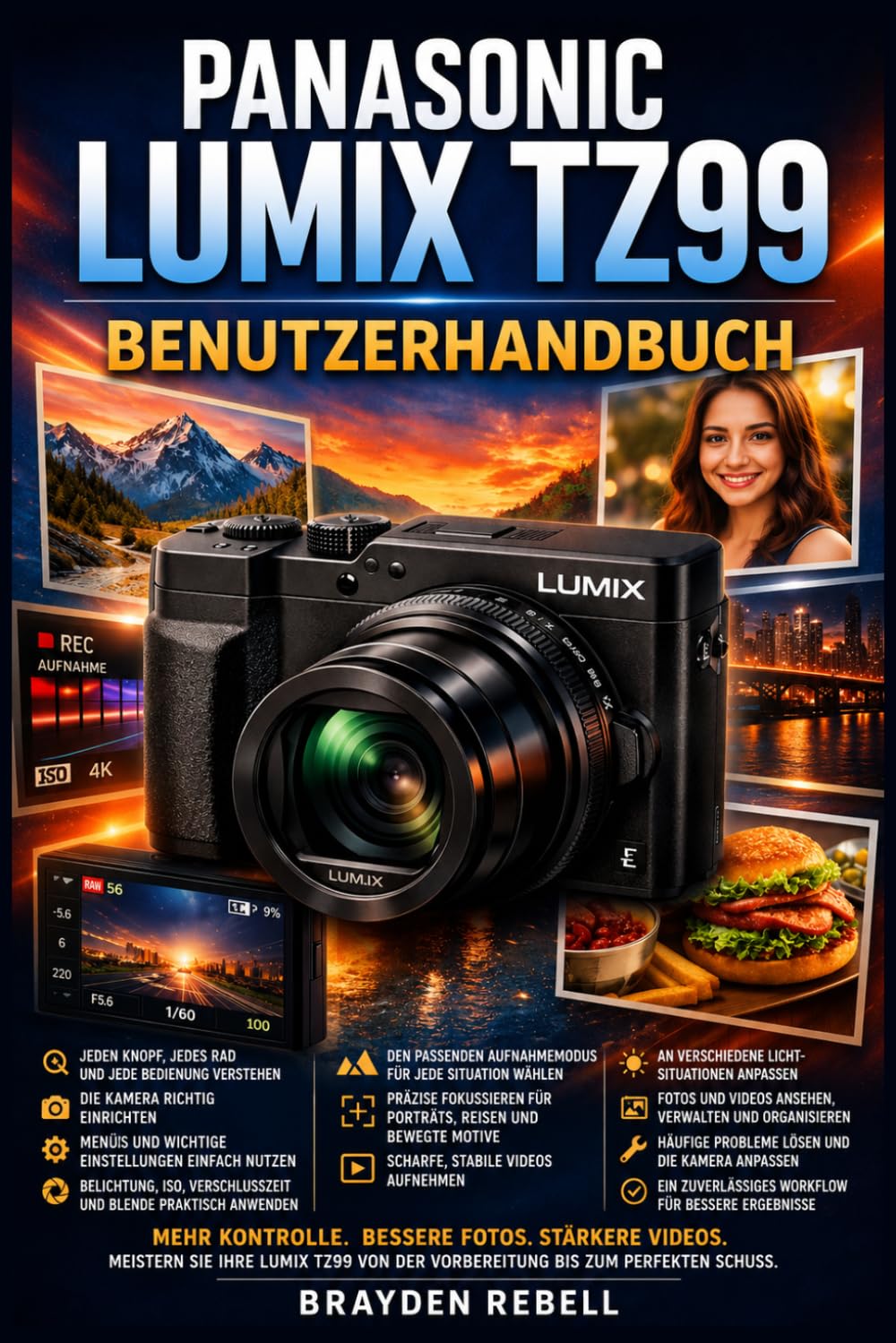 PANASONIC LUMIX TZ99 BENUTZERHANDBUCH: Eine anfängerfreundliche Anleitung zum Einrichten der Kamera,.... sowie zum Aufnehmen scharfer Fotos und stabiler Videos in alltäglichen Situationen