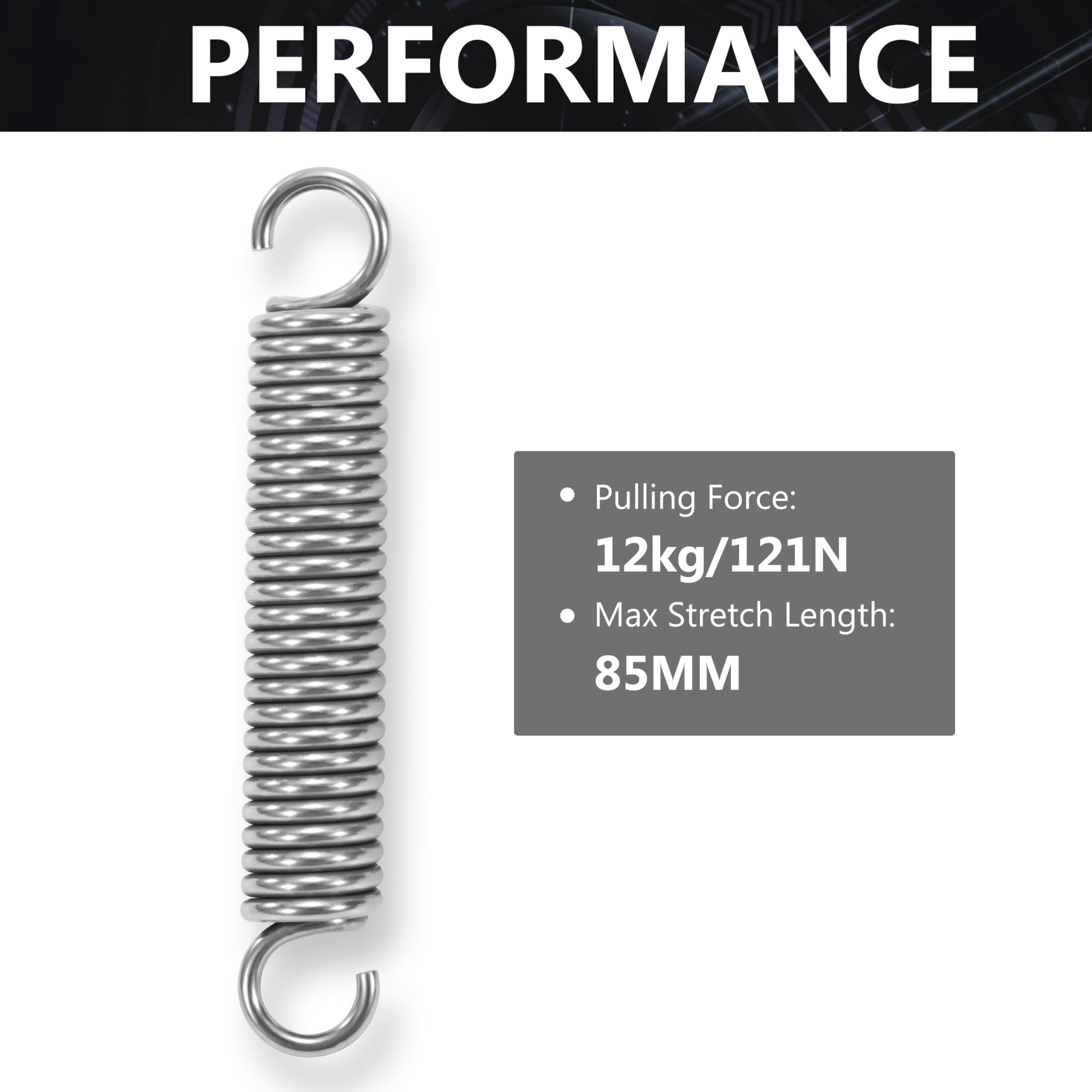 Sprężyny naciągowe z hakiem stal szlachetna sprężyna naciągowa sprężyna napinająca 70 mm średnica zewnętrzna 12 mm średnica drutu 2 mm maksymalna siła ciągnąca 12 kg 2 x 12 x 70