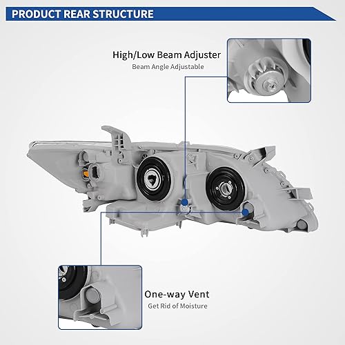 Miniatura 104 de oEdRo Faros delanteros compatibles con Ford F150 / 06-08 Lincoln Mark LT Pickup 2004, 2005, 2006, 2007, 2008, Ford F150 / 06-08 Lincoln Mark LT OE