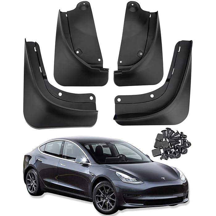 Buy Mud Flaps Splash Guards for 2020 2021 2022 Tesla Model Y No Need to