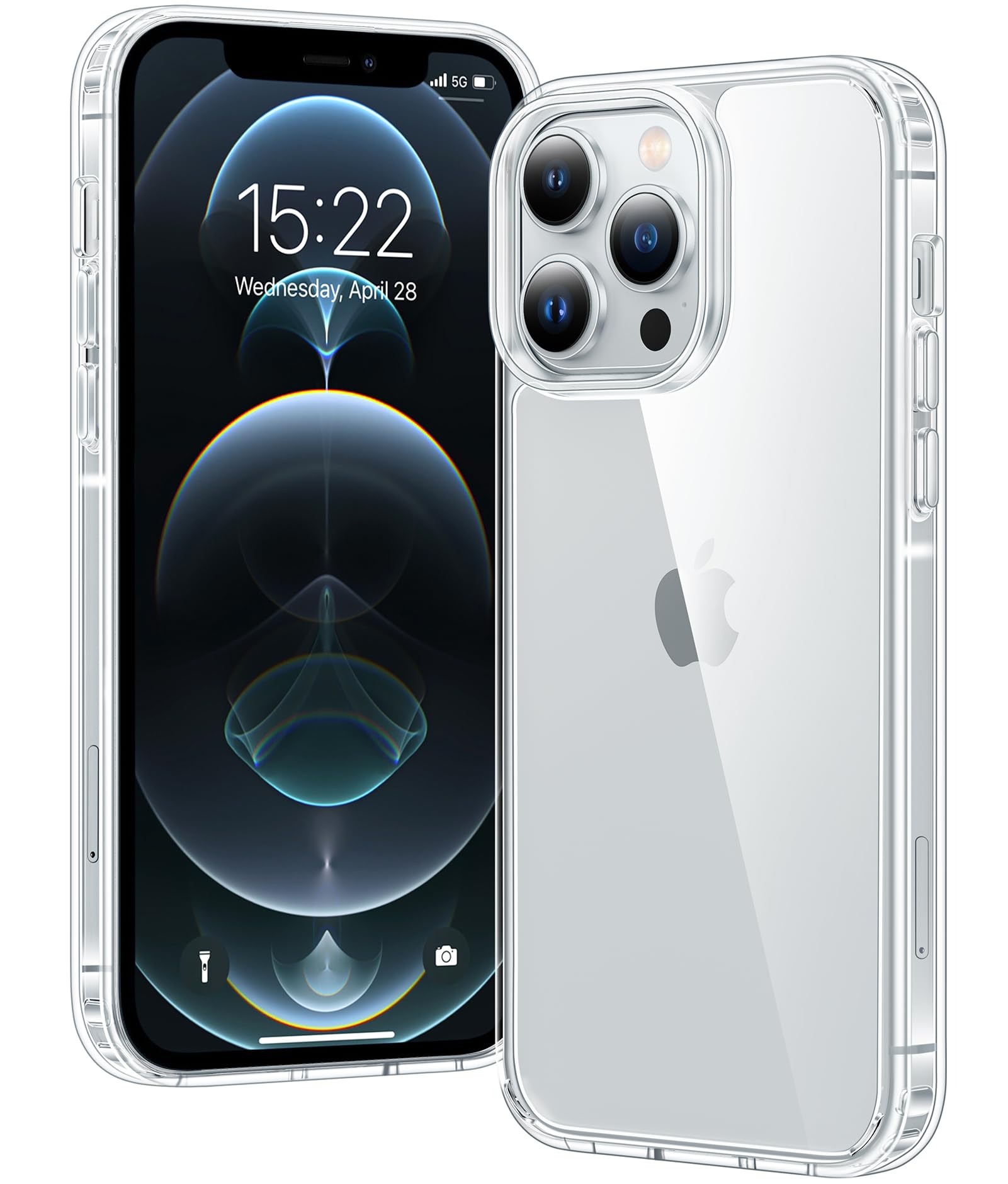 Clear Case for iPhone 15, Ultra Thin, Shockproof TPU Cover, Anti-Yellowing, Crystal Clear, Phone Case for Apple iPhone 15 - Clear — view 149
