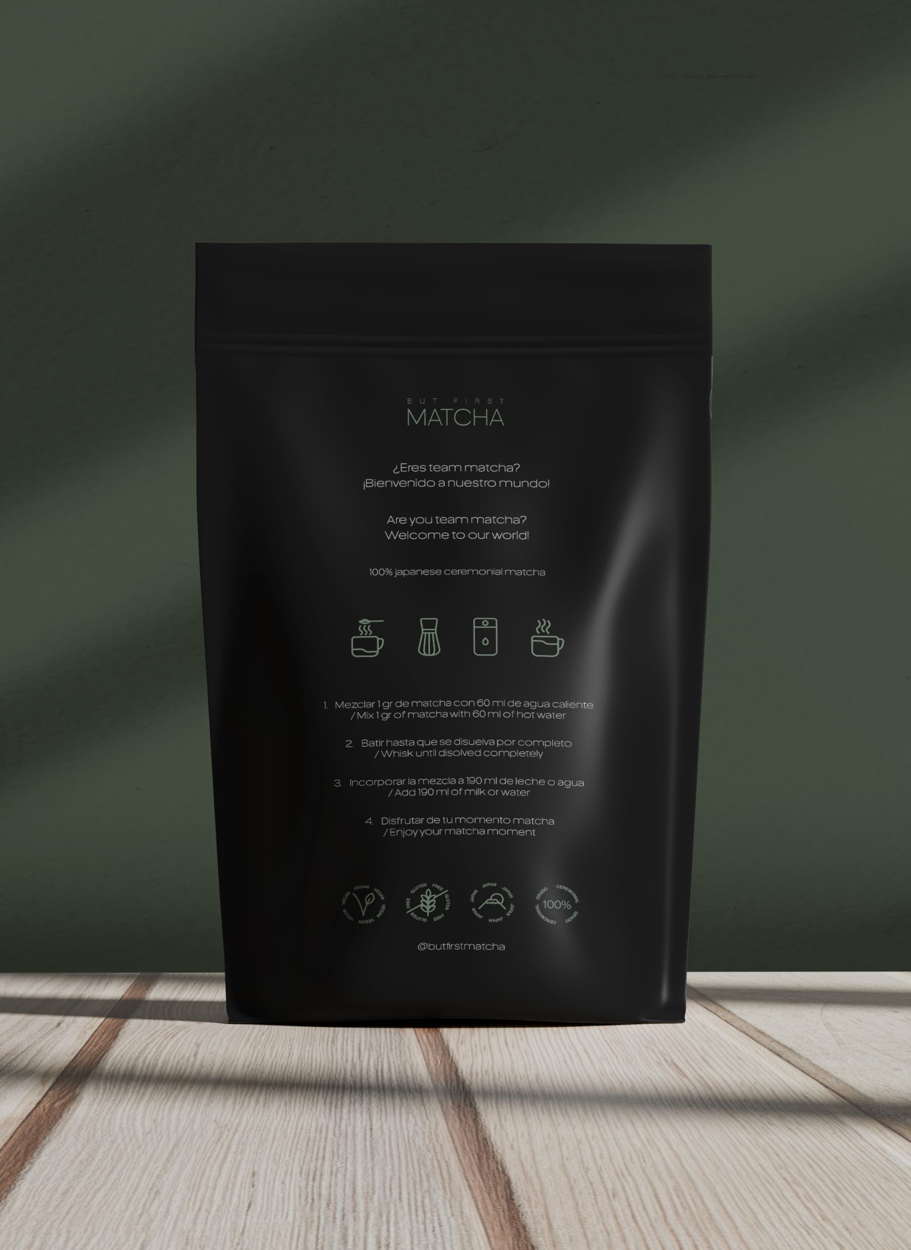 But First Matcha Herbata Matcha Ceremonial Grade, 100% Japońska, Proszek, 100g