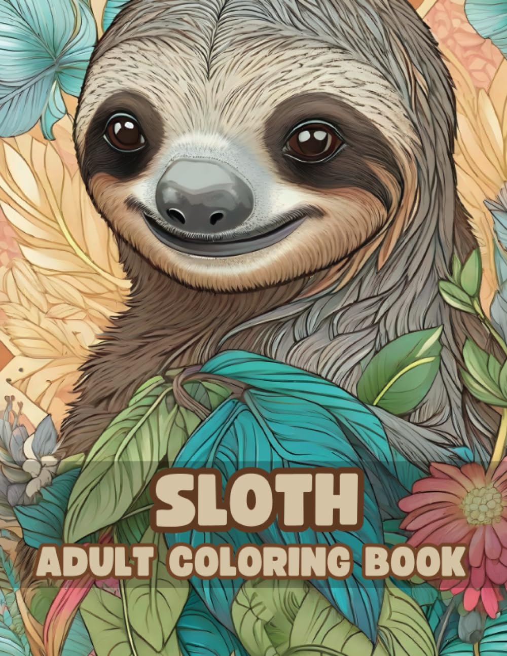 Sloth Coloring Book for Adults: Adorable & Educational: Sloth Coloring Book with Fascinating Facts for Relaxation and Stress Relief