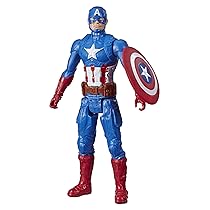 Avengers – Captain America (Action figure 30 cm con blaster Titan Hero Blast Gear)