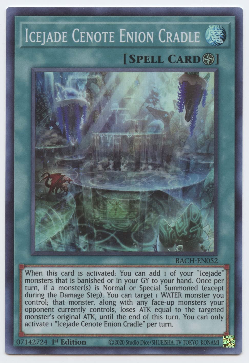Bài Yugioh TCG Chính Hãng - Icejade Cenote Enion Cradle - BACH-EN052