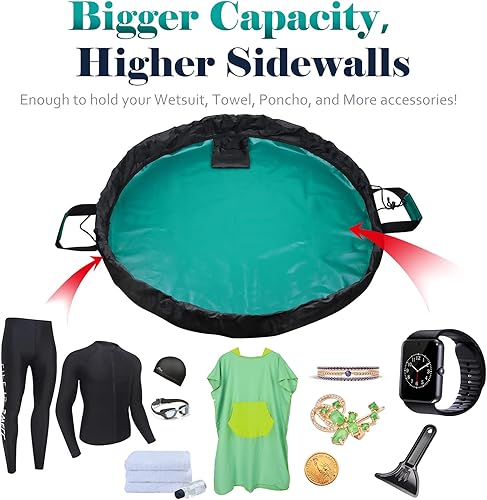 Miniatura 3 de Wetsuit Change Mat, Portable Large Beach Dry Bag Waterproof Changing Mats with Shoulder and Handle Strap for Surfing