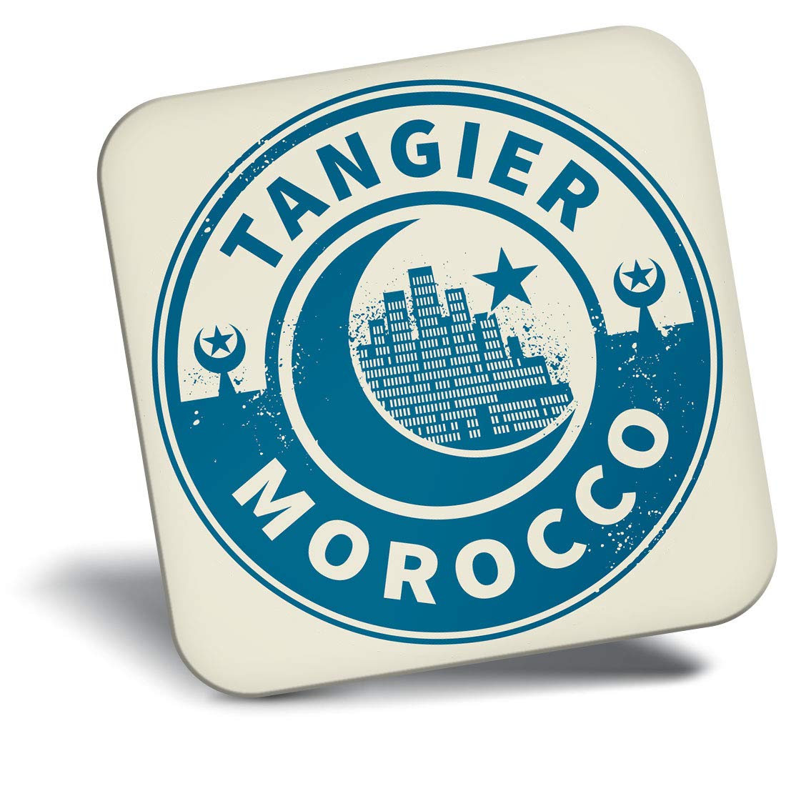 Destination Vinyl Ltd Fridge Magnet - Morocco Tangier Travel 7446