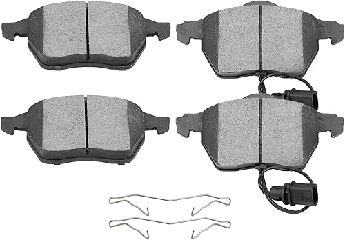 SCITOO Juego de pastillas de freno de cerámica delanteras D840 para Audi A4 1999-2008, Audi A4 Quattro 1999-2006, Audi A6 1998-2004, Audi A6 Quattro