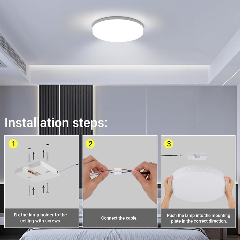 Kambo LED mennyezeti lámpa 48W kerek 30cm hideg fehér 6500K