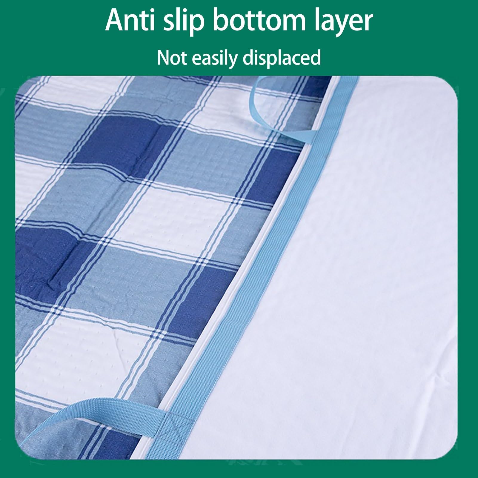 Respetuosas con La Piel Protector Cama Engrosadas Empapadores Cama Adultos Lavables con Asas Reforzadas Empapador Protector de Cama Elevables(L,A)