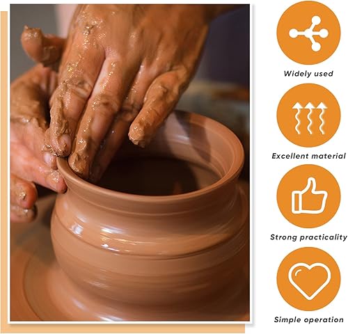 Miniatura 3 de Lothee Cortador de alambre de arcilla para cerámica, 5.12 x 3.35 pulgadas, herramientas de corte de cerámica amarilla, herramientas y suministros de