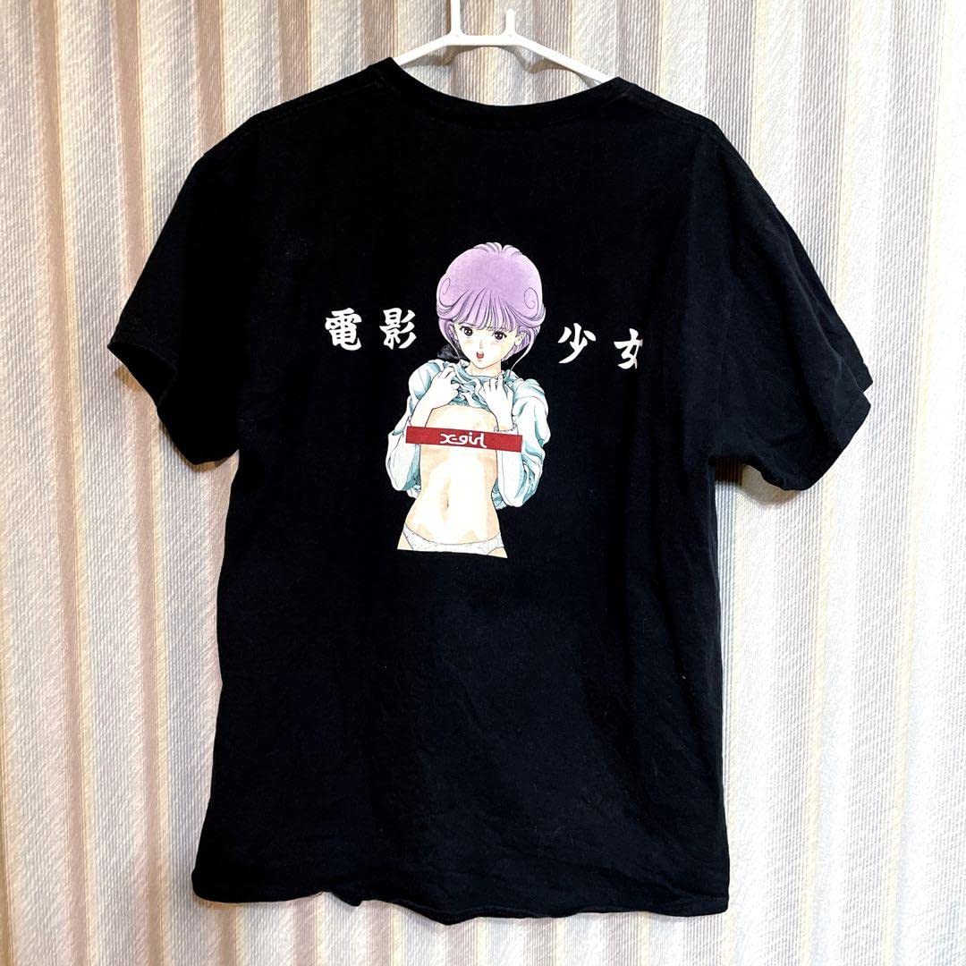 Amazon.co.jp: X-girl 電影少女 コラボ Tシャツ XLサイズ ブラック 