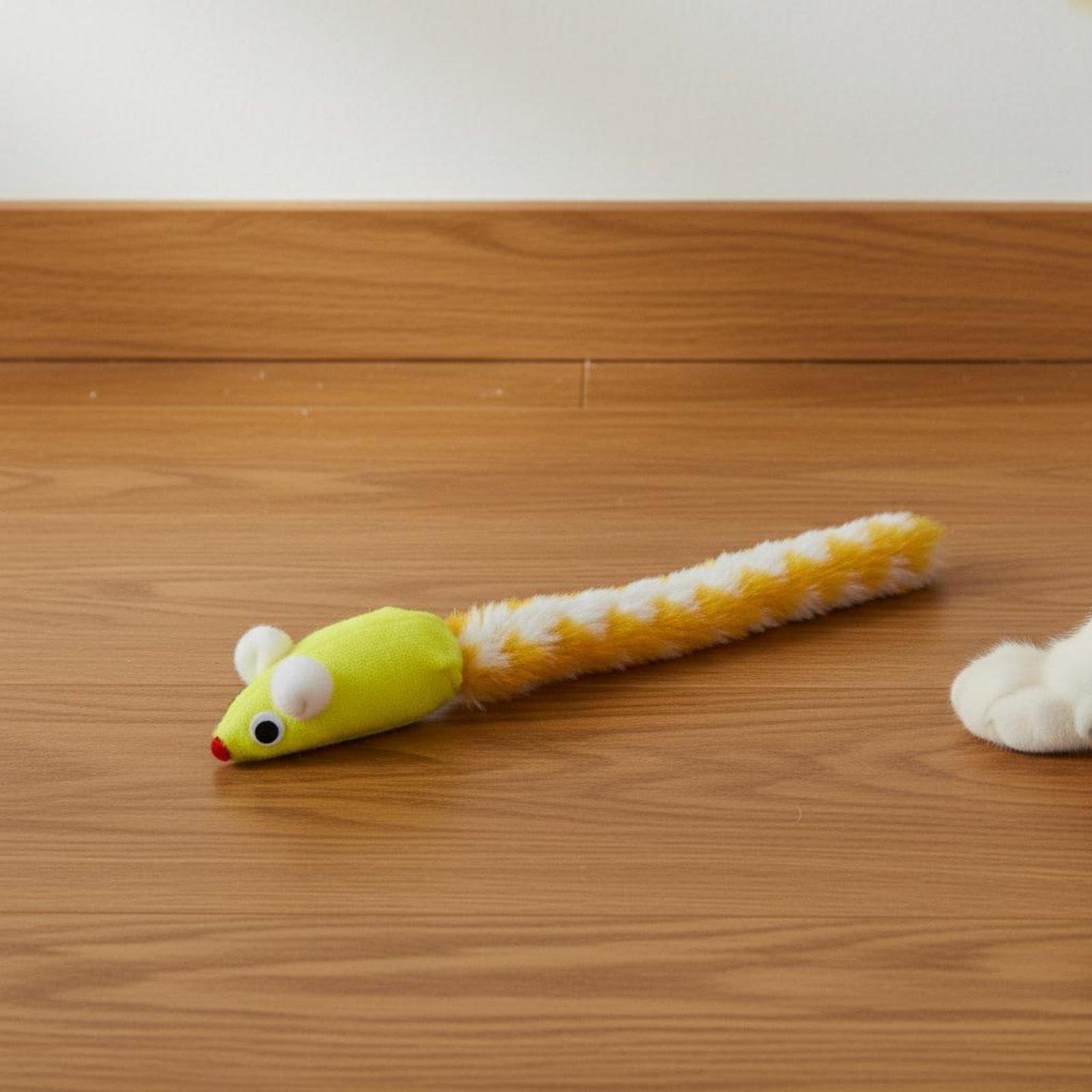 5 Pezzi Giocattolo per Gatti Gioco per Gatti Topo di Stoffa Peluche con Frusciante Materiale Morbido in Peluche con Carta Stimola, 5 Pezzi