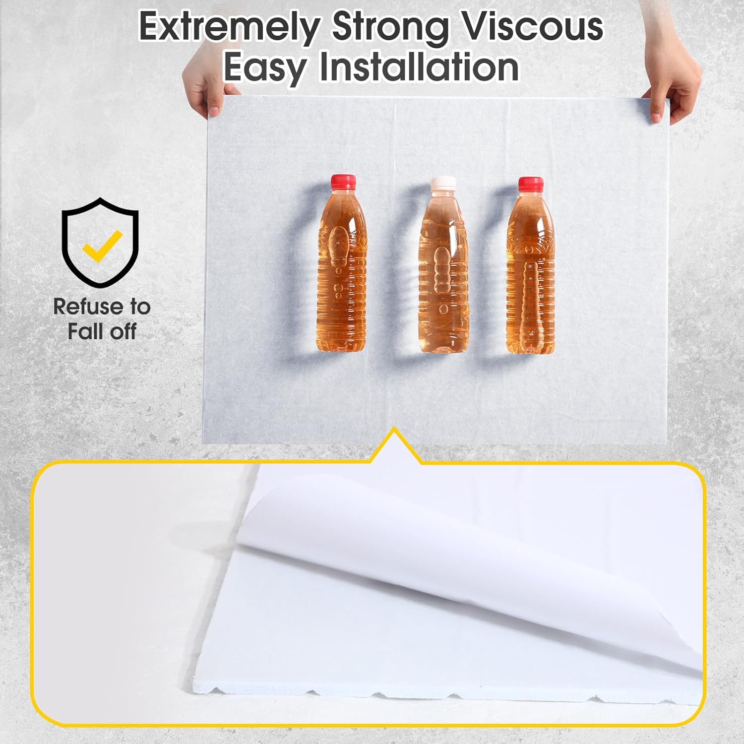 coume 5 pack art acoustic panels sound absorbing 47x23.6x0.4 inch large self adhesive sound dampening decorations noise reduction soundproof wall panels for home office studio(white)