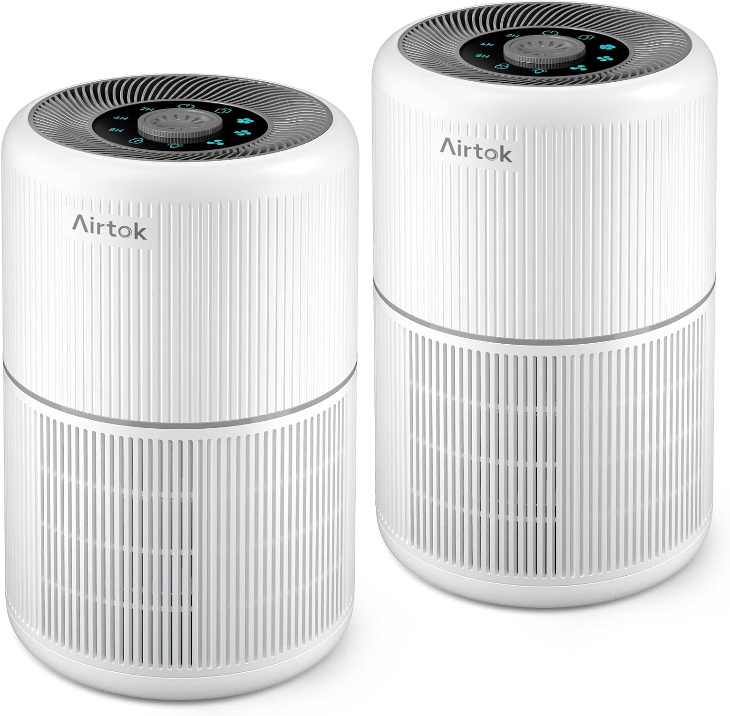2 Pack Air Purifier for Home Bedroom with H13 True HEPA Filter for Smoke