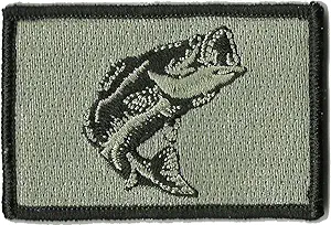 Tactical Wildlife Largemouth Bass Patch - Silver