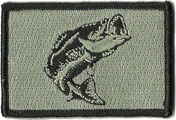 Tactical Wildlife Largemouth Bass Patch - Silver