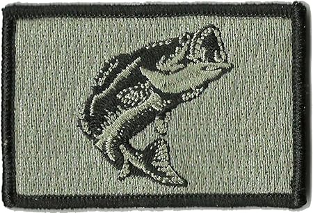 Tactical Wildlife Largemouth Bass Patch - Silver