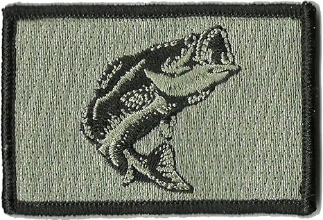 Tactical Wildlife Largemouth Bass Patch - Silver