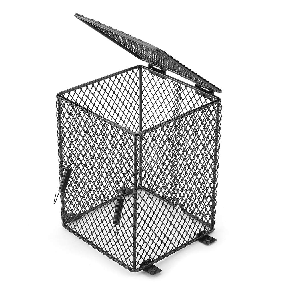 TOPINCN Reptile Heater Guard Anti Scald Heating Bulb Lamp Enclosure Cage Protector Heat Light Mesh Cover Lampshade for Day Night Lights Ceramic Light