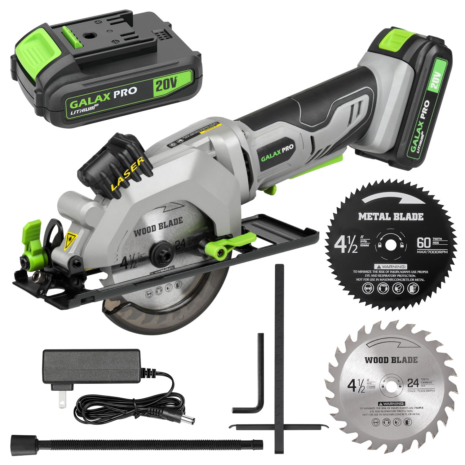 GALAX PRO Mini Circular Saw - Laser Guide & 2 Blades -9 GALAX PRO Mini Circular Saw - Laser Guide & 2 Blades -9