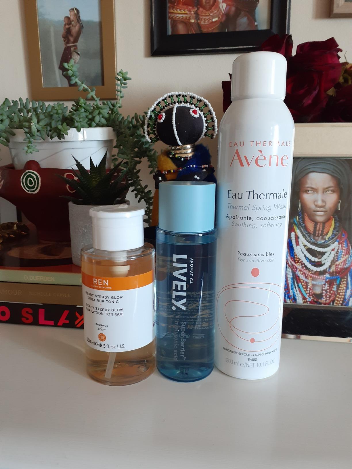 REN Clean Skincare Glow Tonic - Daily Facial Brightening - Exfoliate, Hydrate & Even Skin Tone with Resurfacing AHAs & BHAs - Cruelty Free & Vegan Pore Reducing Toner, 8.5 Fl Oz