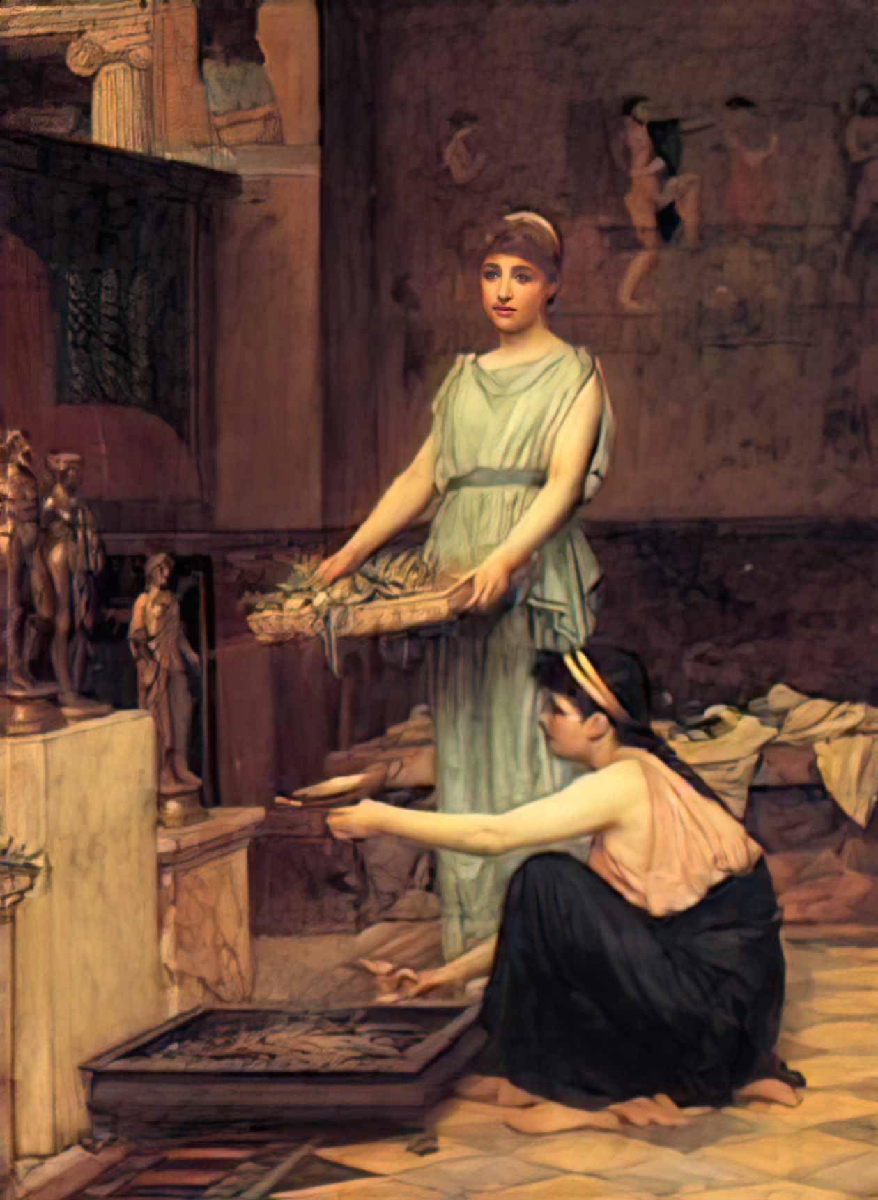 John William Waterhouse Photo A4 the household gods 1880
