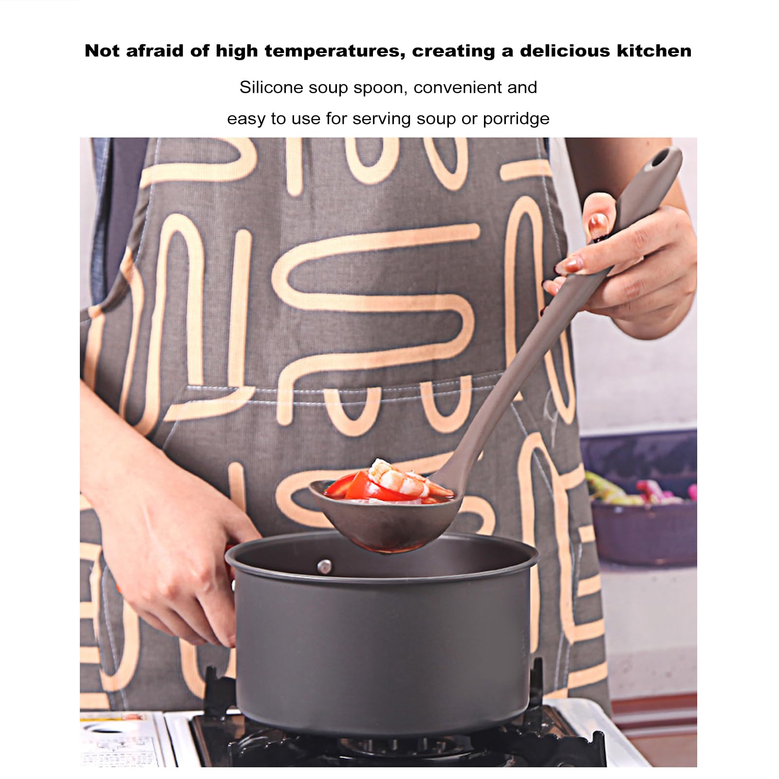 7 Stück Küchenhelfer Set, Silikon Küchenset Küchenutensilien Mit Utensilienhalter, Antihaft Hitzebeständiger Kochbesteck Kochutensilien Set Für Kochen, Gesund, Leicht Zu Reinigen