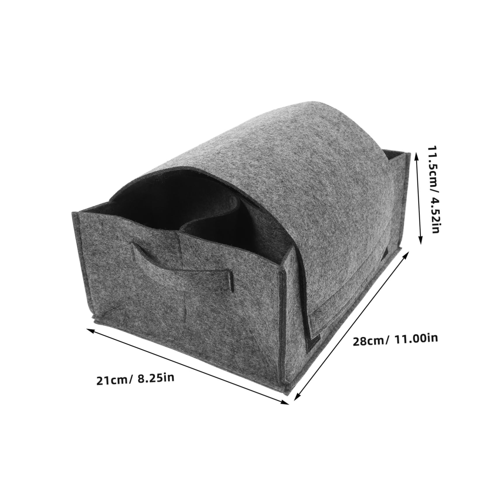 DECHOUS Felt Cup Storage Tote Multi-compartment Organizer for Wine Glasses Mugs and Utensils