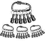 24PCS Keychain Bit Holder,Hex Drill Bit Holder for Impact Driver Drill Bit,Screwdriver Bit Holders for Tools and Gifts for Men,Black
