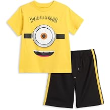 Despicable Me Minions T-Shirt and Shorts Outfit Set Infant to Big Kid