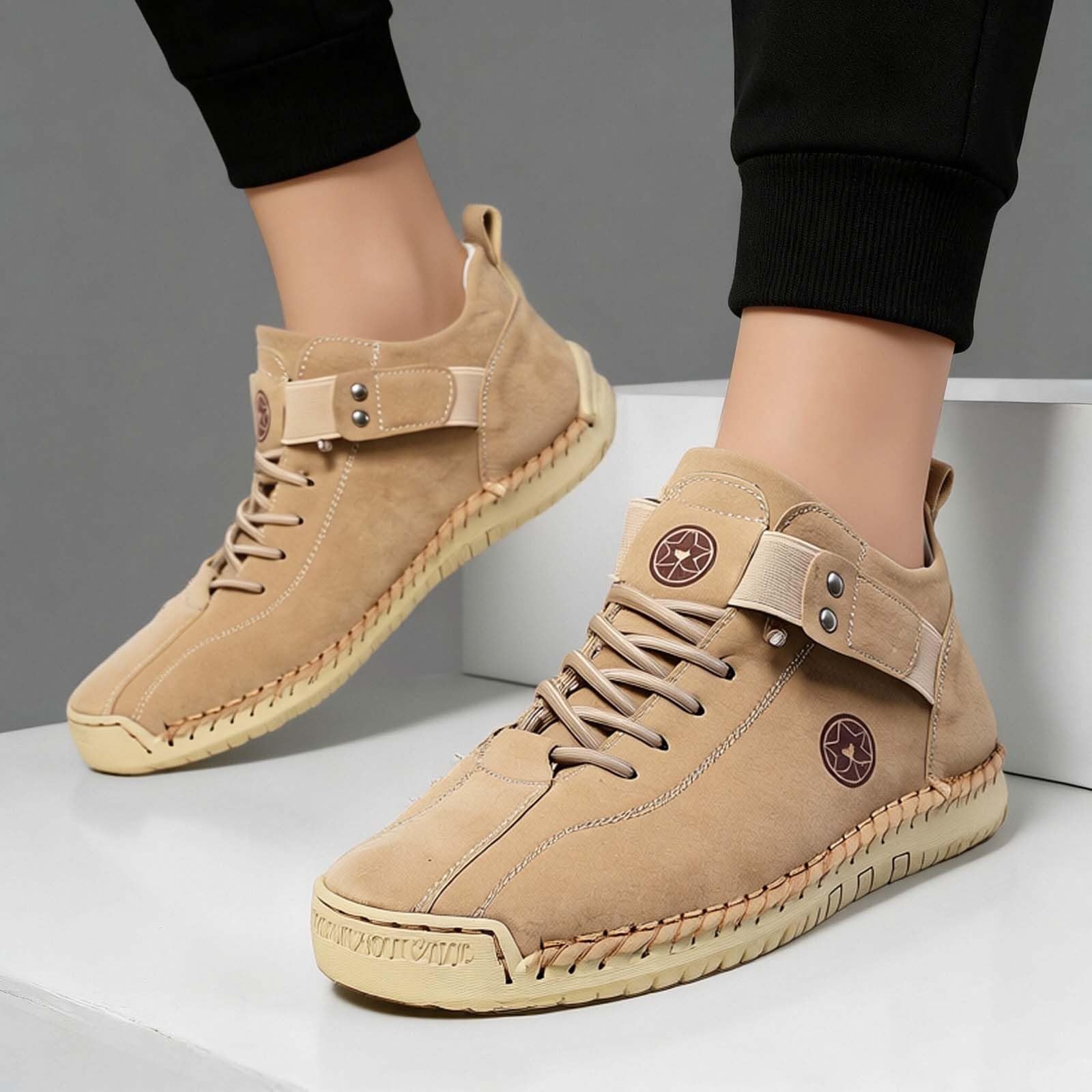Scarpe da donna comode, in pelle, traspiranti, per il tempo libero, leggere, ortopediche, antiscivolo, per la primavera e l'autunno, per il tempo libero