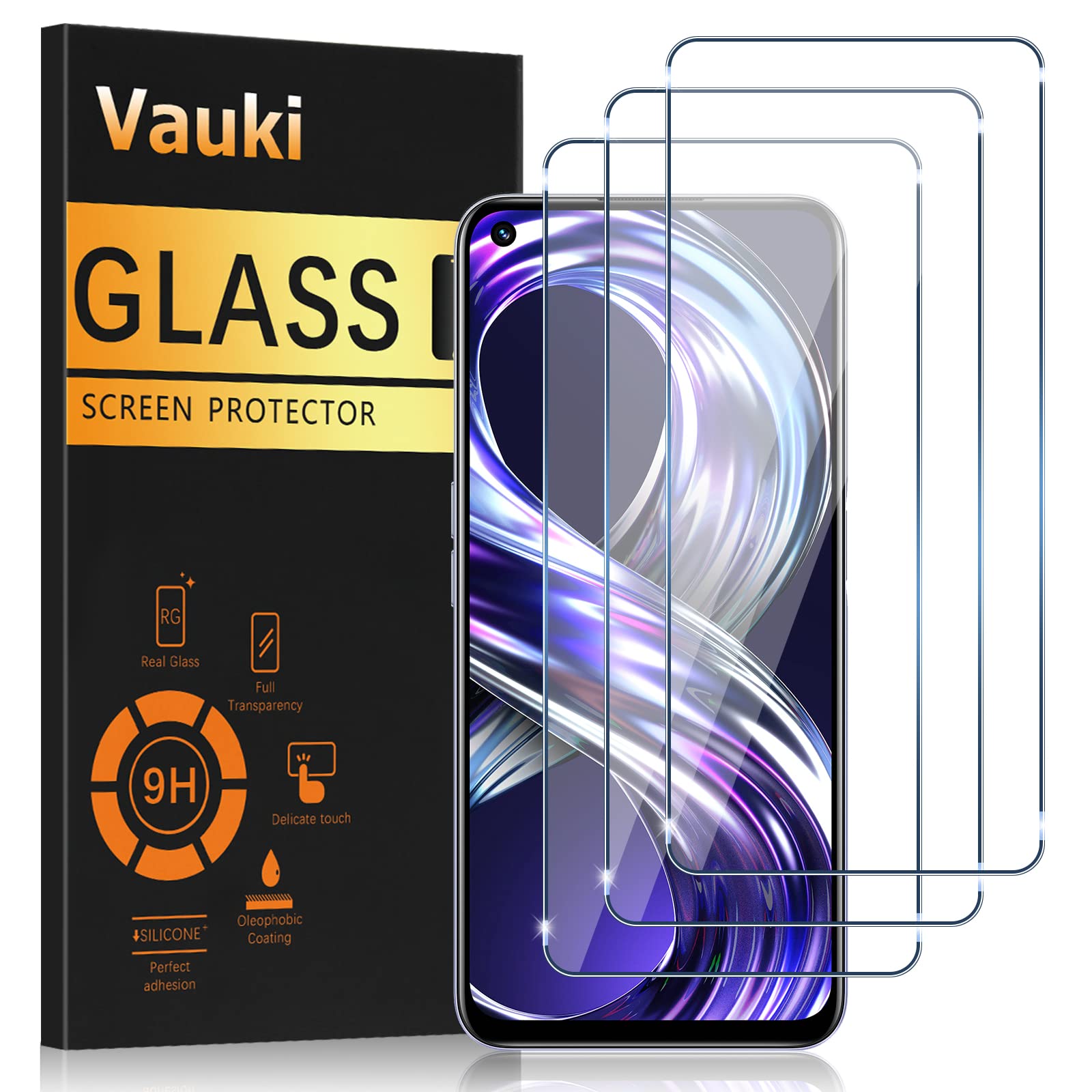 Displayschutzfolie Für Realme 8i – 3er Pack Gehärtetes Glas, 9H Härte, Fingerabdrucksensor Kompatibel