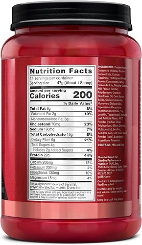 Miniatura 5 de BSN SYNTHA-6 - Proteína en polvo prémium con 0.21 onzas de fibra, proteína de suero, caseína micelar, mezcla aislada de proteína de leche, 0.18 oz