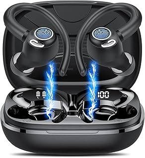 GNMN Bluetooth Earbuds Wireless 5.3 Earphones,Over-Ear Buds HiFi Stereo Sound with ENC Mic,Sport in Ear EarHooks with 40H ... Price In India