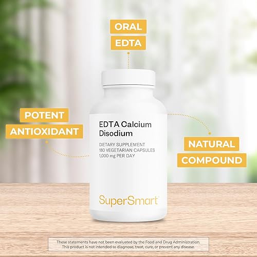 Miniatura 3 de Supersmart - EDTA 1000 mg por día - Potente antioxidante | Sin OMG y gluten - 180 cápsulas vegetarianas