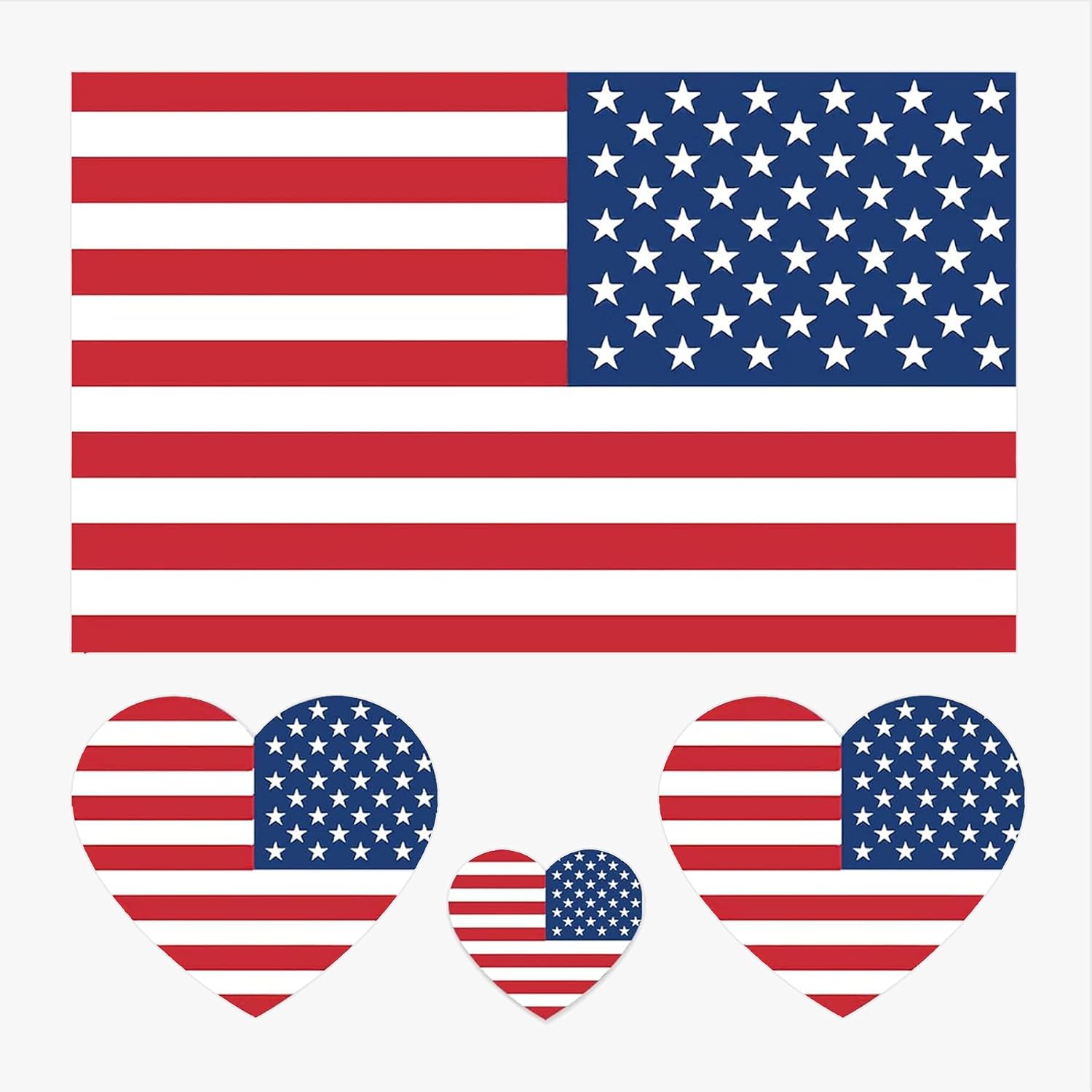 American Flag Temporary Tattoos - Waterproof Sports Design