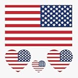 American Flag Tattoos Temporary,40 Pcs Sheets the USA Copa America|Sports Memorial Day, Labor Day, Waterproof Sweat Sports National Flag Tattoos For Men Teenages Women(America)