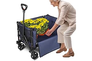 Heavy Duty Collapsible Folding Wagon with Canvas