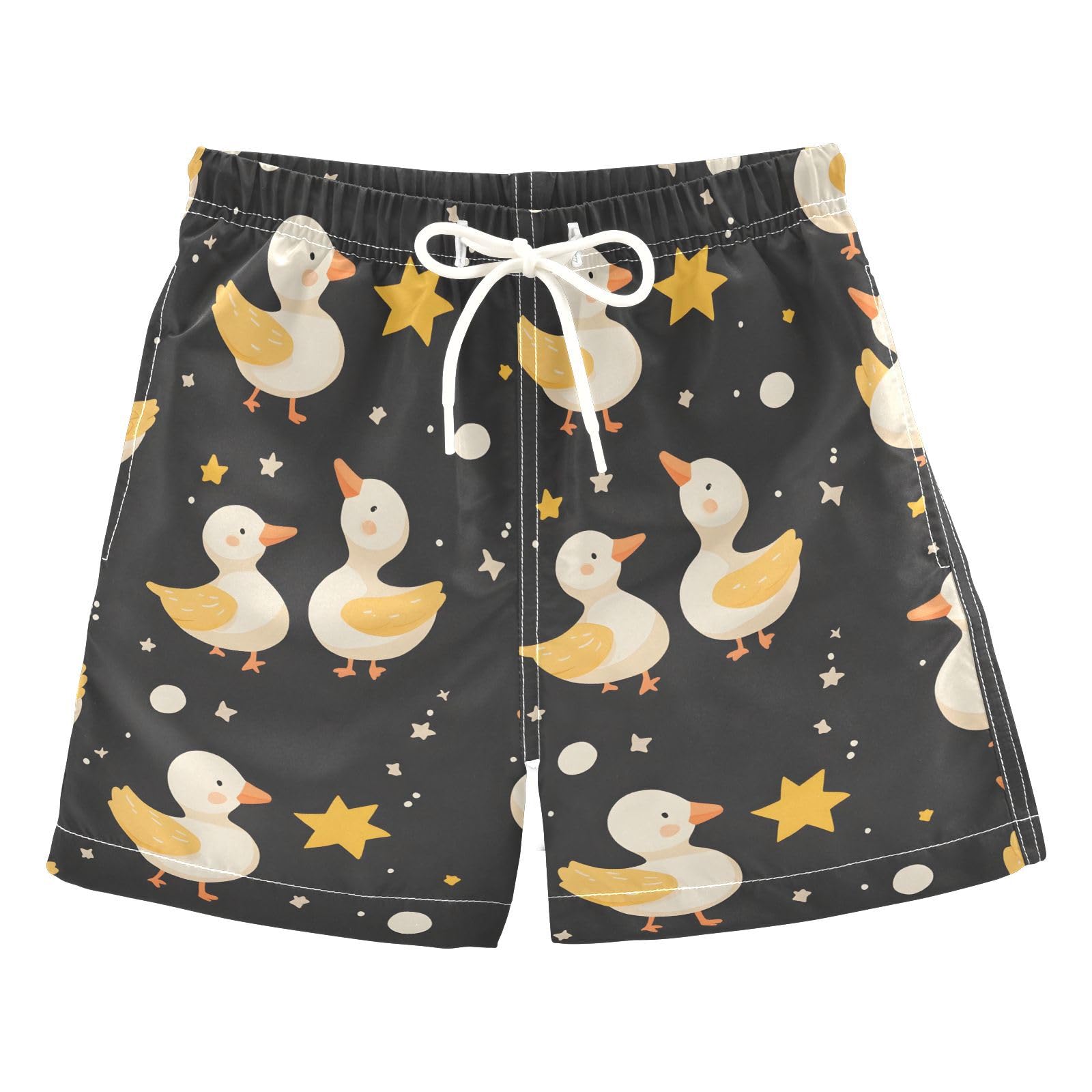 senya Geese Star Yellow Boys Swim Trunks Toddler Shorts Swimwear Boardshorts