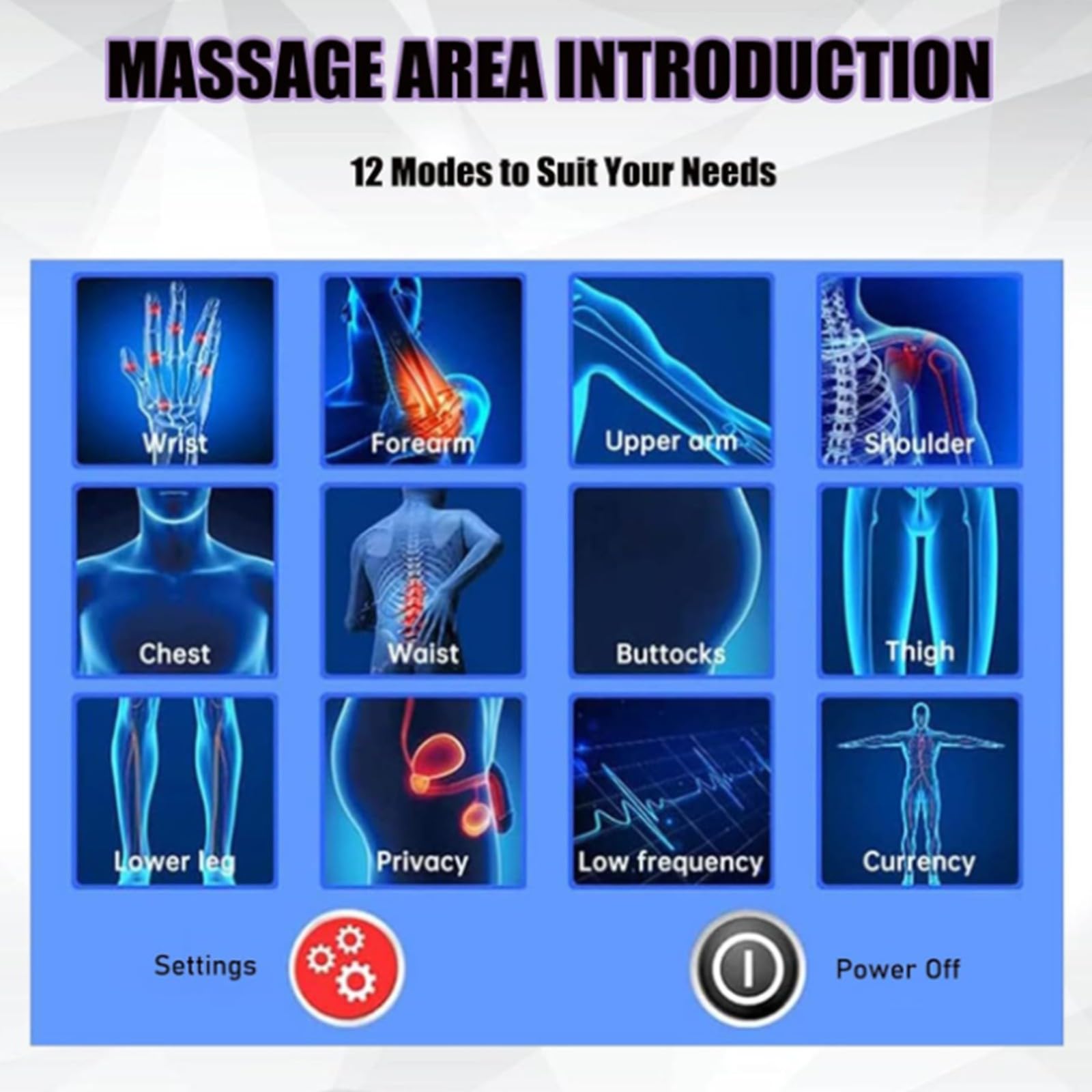Macchina Per Terapia Ad Onde D'urto, ED Fisioterapia Pneumatica Ad Onde D'urto Massaggiatore Muscolare Profondo Per Alleviare Il Dolore Muscolare Con 5 Teste Di Massaggio Per Disfunzione Erettile